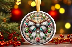 Round Christmas Ornament Sublimation|Clipart Product Image 1