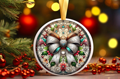 Round Christmass Ornament PNG Product Image 1