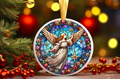 Round Christmass Ornament PNG Product Image 1