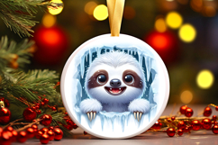 Round Christmass Ornament PNG Product Image 1