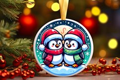 Round Christmas Ornament Sublimation|Clipart Product Image 1
