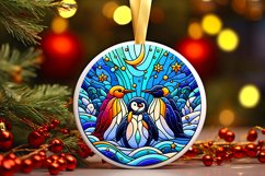 Round Christmas Ornament Sublimation|Clipart Product Image 1