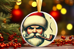 Round Christmass Ornament PNG Product Image 1
