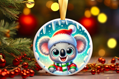 Round Christmass Ornament PNG Product Image 1