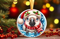 Round Christmass Ornament PNG Product Image 1