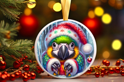 Round Christmass Ornament PNG Product Image 1