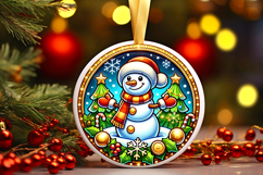 Round Christmass Ornament PNG Product Image 1