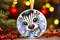 Round Christmass Ornament PNG Product Image 1