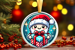 Round Christmass Ornament PNG Product Image 1