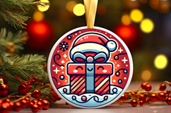 Round Christmass Ornament PNG Product Image 1