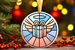 Round Christmas Ornament Sublimation|Clipart Product Image 1