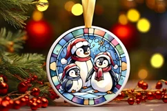 Round Christmas Ornament Sublimation|Clipart Product Image 1