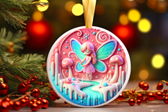 Round Christmass Ornament PNG Product Image 1