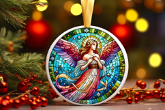 Round Christmass Ornament PNG Product Image 1