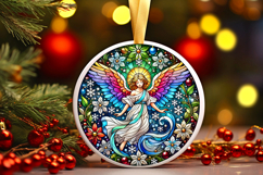Round Christmass Ornament PNG Product Image 1