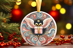 Round Christmass Ornament PNG Product Image 1