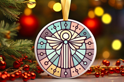 Round Christmass Ornament PNG Product Image 1