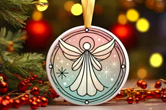 Round Christmass Ornament PNG Product Image 1