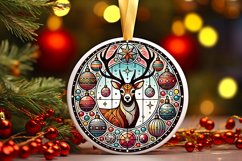 Round Christmas Ornament Sublimation|Clipart Product Image 1