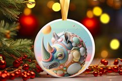 Round Christmas Ornament Sublimation|Clipart Product Image 1