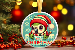 Round Christmass Ornament PNG Product Image 1