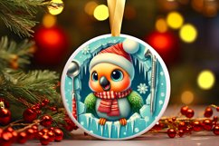 Round Christmas Ornament Sublimation|Clipart Product Image 1