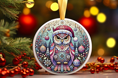 Round Christmass Ornament PNG Product Image 1