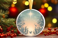 Round Christmas Ornament Sublimation|Clipart Product Image 1