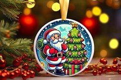 Round Christmas Ornament Sublimation|Clipart Product Image 1