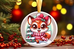 Round Christmas Ornament Sublimation|Clipart Product Image 1