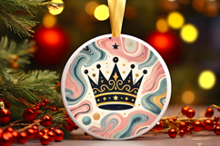 Round Christmass Ornament PNG Product Image 1