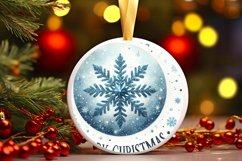Round Christmas Ornament Sublimation|Clipart Product Image 1