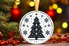 Round Christmas Ornament Sublimation|Clipart Product Image 1