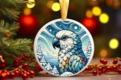 Round Christmas Ornament Sublimation|Clipart Product Image 1