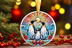 Round Christmass Ornament PNG Product Image 1