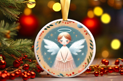 Round Christmass Ornament PNG Product Image 1