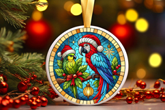 Round Christmass Ornament PNG Product Image 1