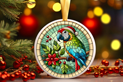 Round Christmass Ornament PNG Product Image 1