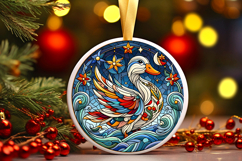 Round Christmass Ornament PNG Product Image 1