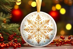 Round Christmas Ornament Sublimation|Clipart Product Image 1