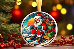 Round Christmas Ornament Sublimation|Clipart Product Image 1