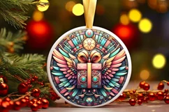 Round Christmas Ornament Sublimation|Clipart Product Image 1