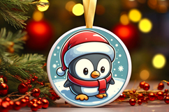 Round Christmass Ornament PNG Product Image 1