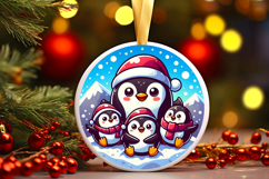 Round Christmass Ornament PNG Product Image 1