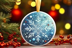 Round Christmas Ornament Sublimation|Clipart Product Image 1