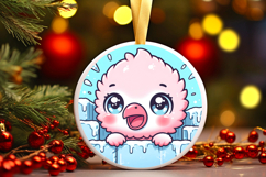 Round Christmass Ornament PNG Product Image 1