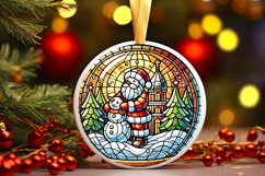 Round Christmass Ornament PNG Product Image 1