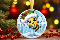 Round Christmas Ornament Sublimation|Clipart Product Image 1