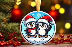 Round Christmass Ornament PNG Product Image 1