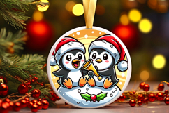 Round Christmass Ornament PNG Product Image 1